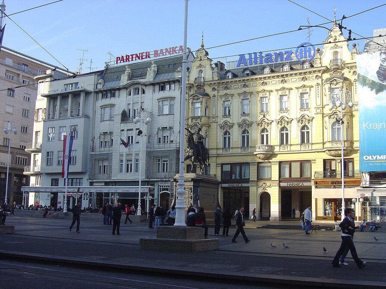 Ban Jelačić Square in Zagreb