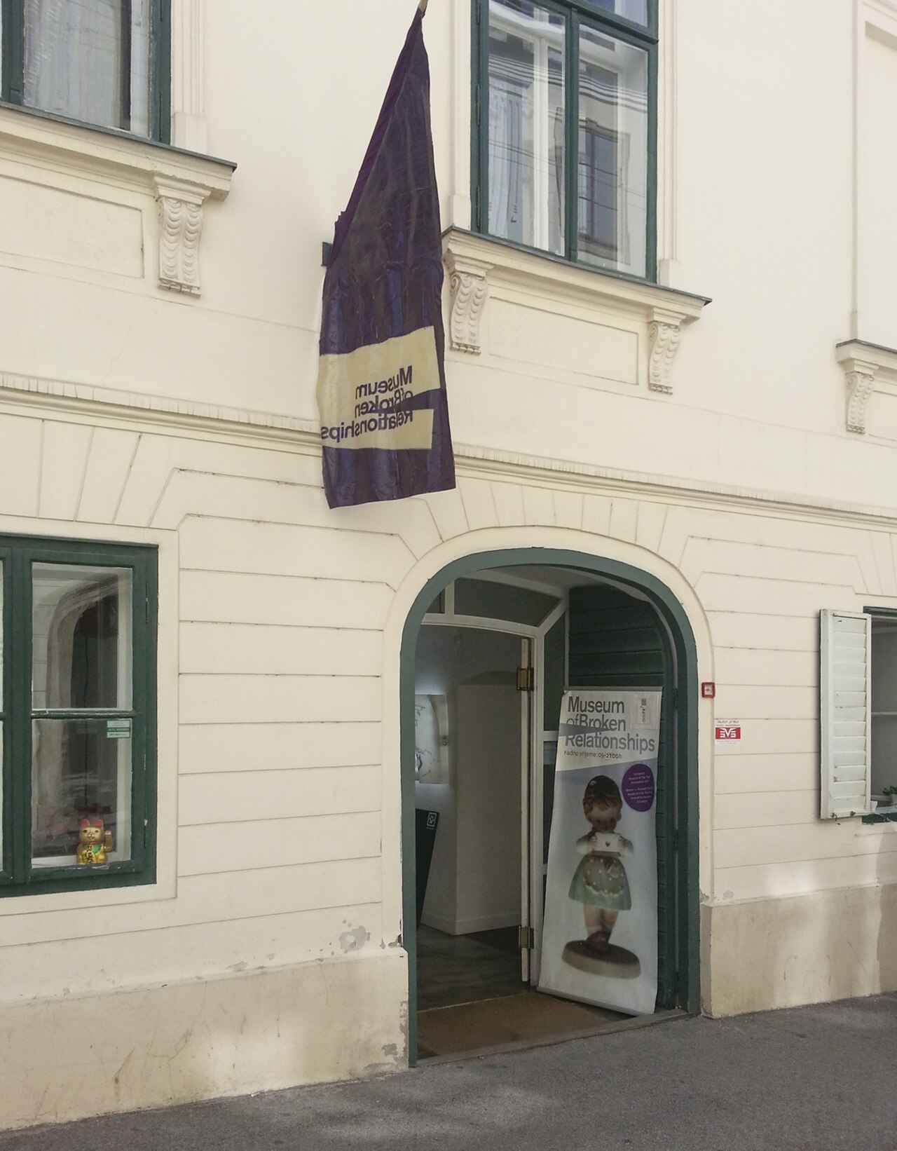 Entrance to the Museum of Broken Relationships in Zagreb
