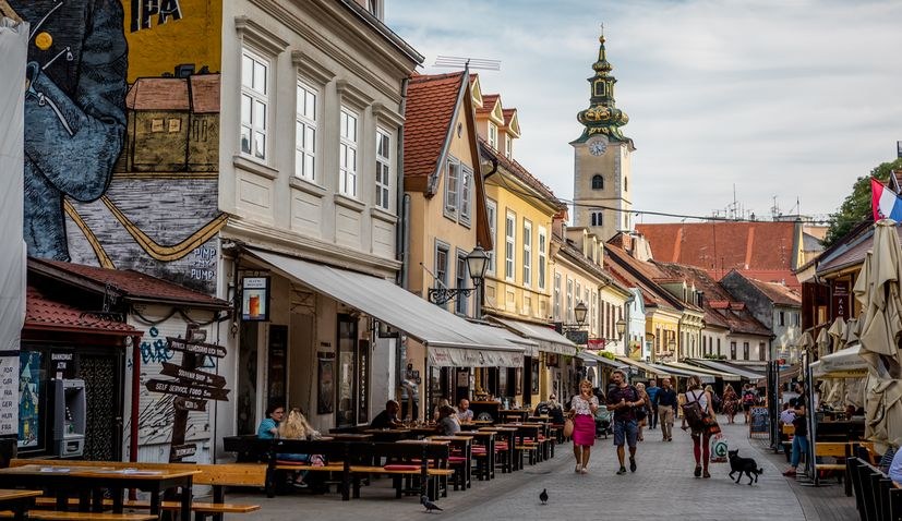Tkalčićeva Street cafe culture in central Zagreb