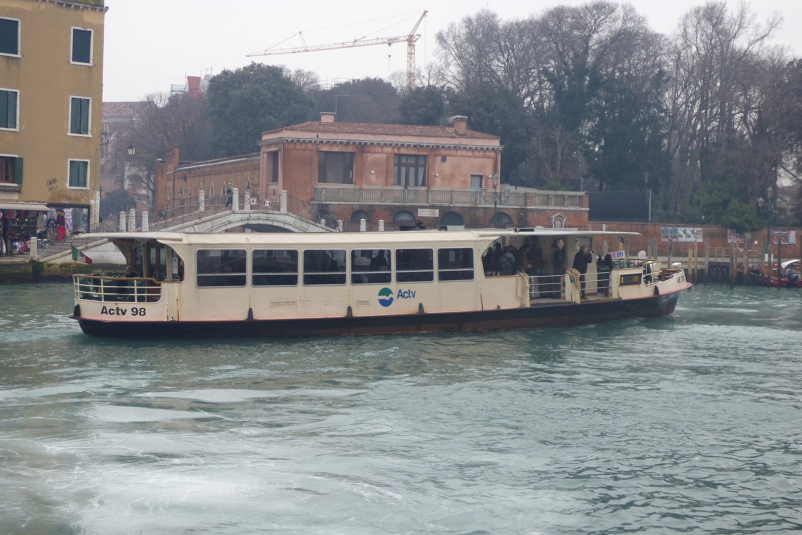 ACTV Line 2 vaporetto on the Grand Canal