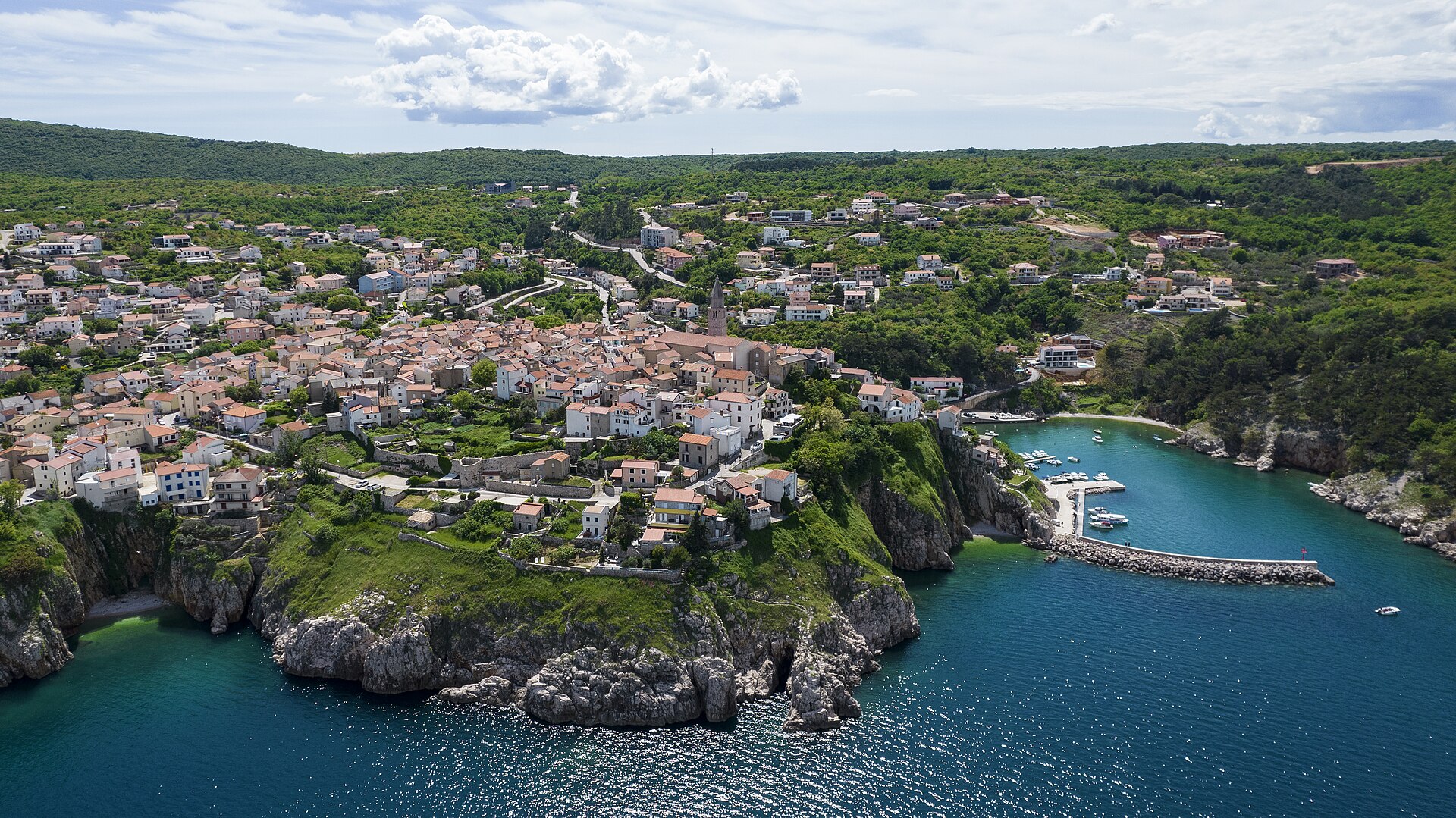 Vrbnik village and wine country on Krk